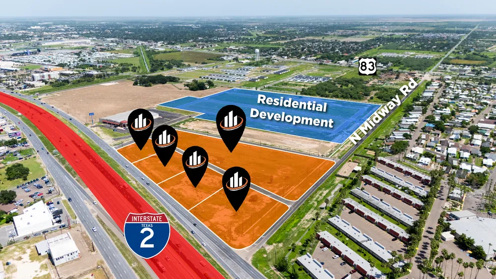 1.21 AC – 4.61 AC Pad Sites | Weslaco TX