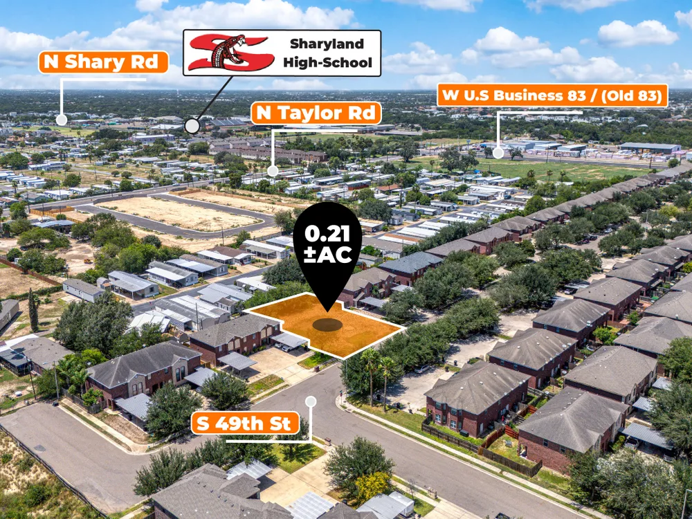 Last Remaining Lot in Shary Landing | 0.21 ±AC | Zoned R-2 | McAllen, TX